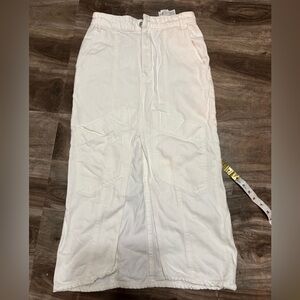 Zara White Maxi Skirt